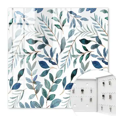 Aquarelles de plantes sur fond blanc