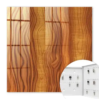 Décoration murale vagues de bois dans les tons bruns
