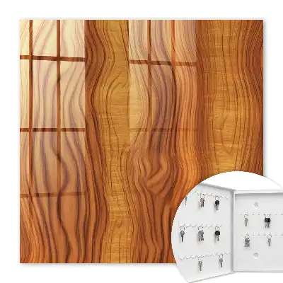 Décoration murale vagues de bois dans les tons bruns
