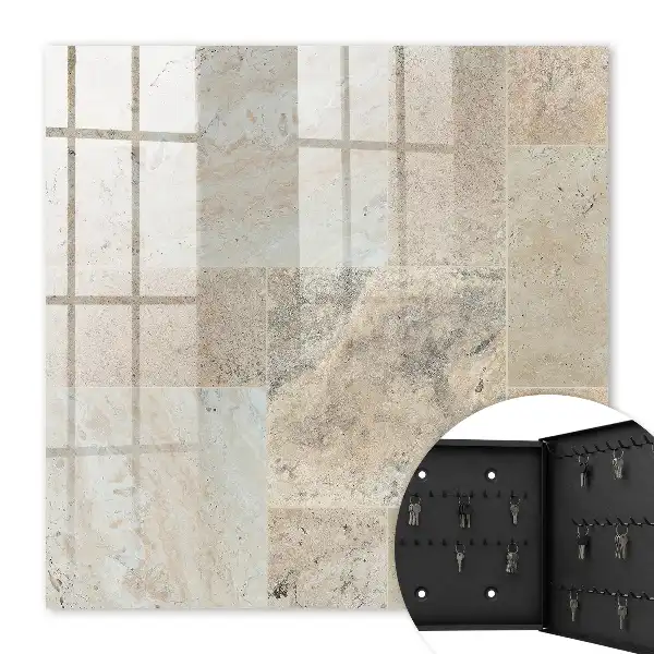 Carreaux de marbre aux motifs naturels