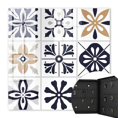 Motifs géométriques dans des tons clairs