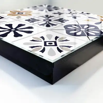 Motifs géométriques dans des tons clairs