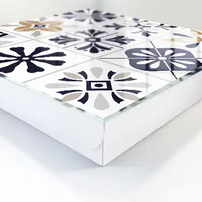 Motifs géométriques dans des tons clairs
