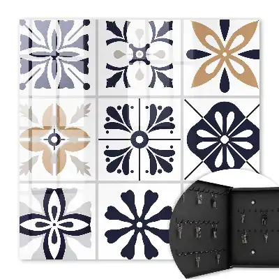 Motifs géométriques dans des tons clairs