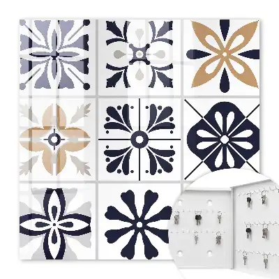 Motifs géométriques dans des tons clairs