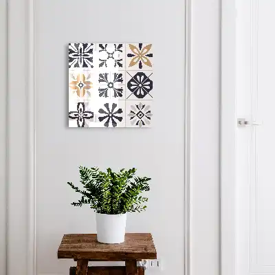 Motifs géométriques dans des tons clairs