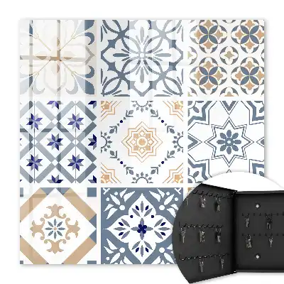 Motifs de carreaux aux couleurs classiques