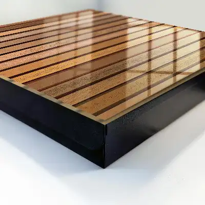Lignes décoratives dans les tons beige et brun