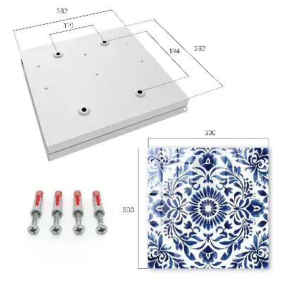 Ornement floral sur fond blanc