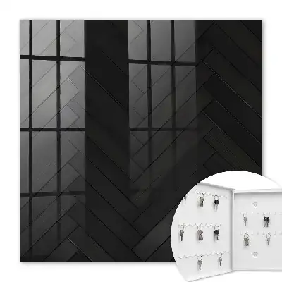 Revêtement en bois sombre à motif chevrons