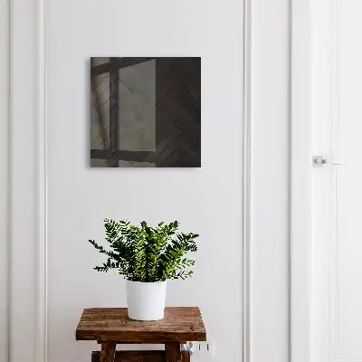 Revêtement en bois sombre à motif chevrons
