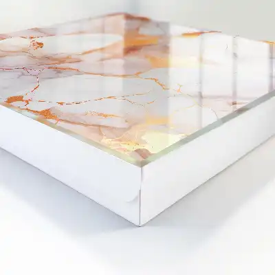 Élégance du marbre aux lignes cuivrées