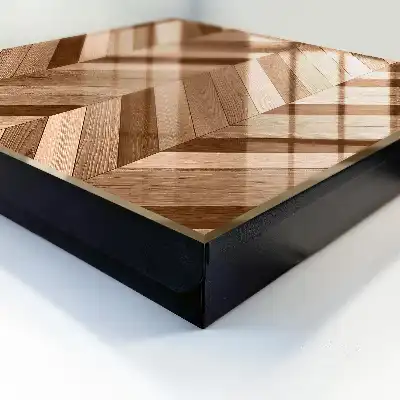 Décoration murale en bois motif chevron