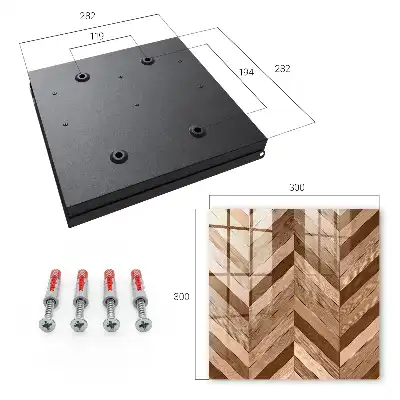 Décoration murale en bois motif chevron