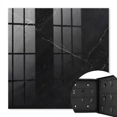 Marbre noir veiné de blanc