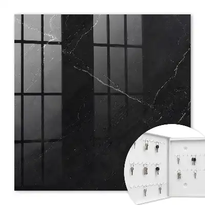 Marbre noir veiné de blanc