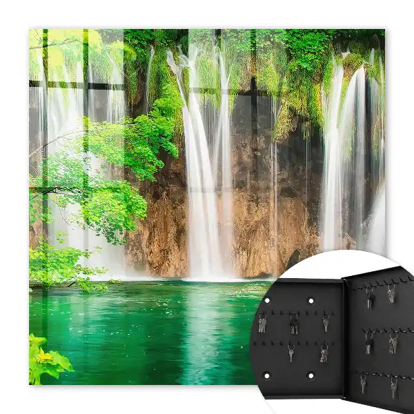 Cascade décorative vert d'eau turquoise