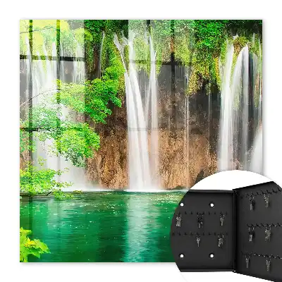 Cascade décorative vert d'eau turquoise