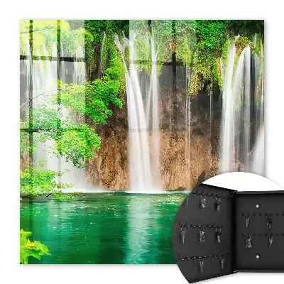 Cascade décorative vert d'eau turquoise