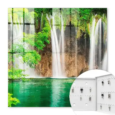 Cascade décorative vert d'eau turquoise