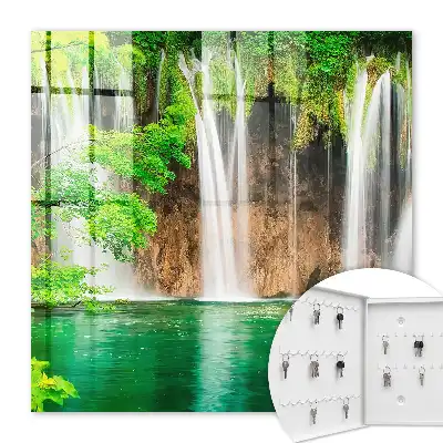 Cascade décorative vert d'eau turquoise