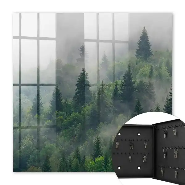 Forêt brumeuse à l'atmosphère mystérieuse