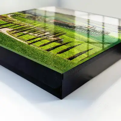 Tableau paysage toscan avec colline et cyprès