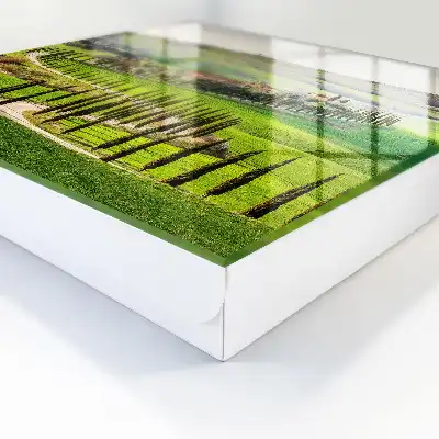 Tableau paysage toscan avec colline et cyprès