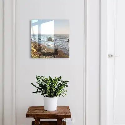 Tableau paysage marin avec océan bleu
