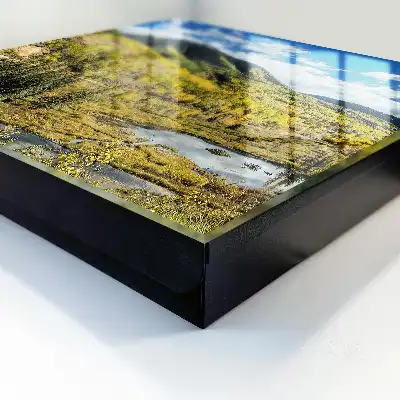 Paysage d'automne sous un ciel bleu