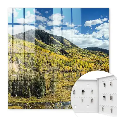Paysage d'automne sous un ciel bleu