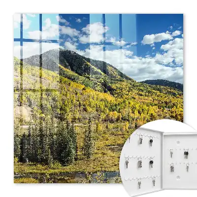 Paysage d'automne sous un ciel bleu