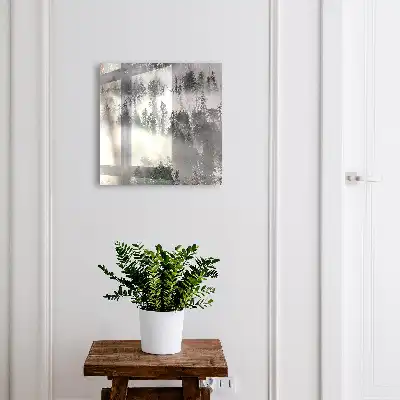 Décoration murale verdure brumeuse pour une atmosphère paisible