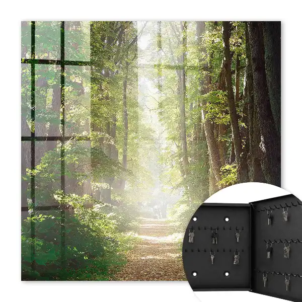 Paysage forestier avec arbres verts
