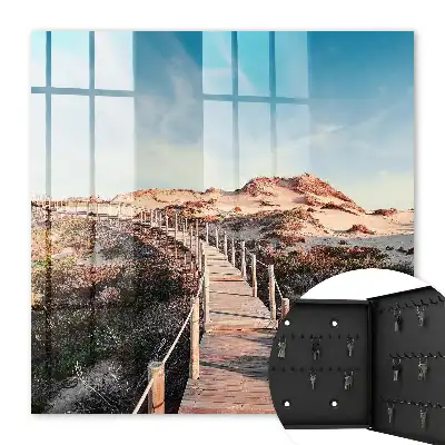 Chemin des dunes, ciel bleu