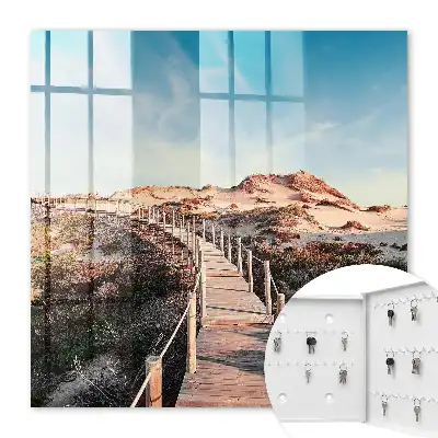 Chemin des dunes, ciel bleu