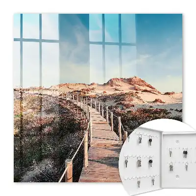 Chemin des dunes, ciel bleu