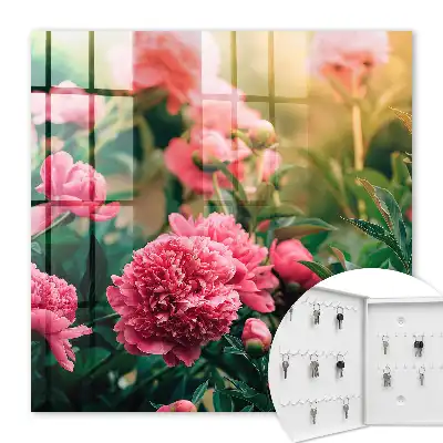 Pivoines roses dans un cadre naturel