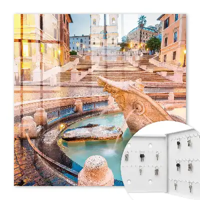Élégance urbaine avec fontaine et escalier