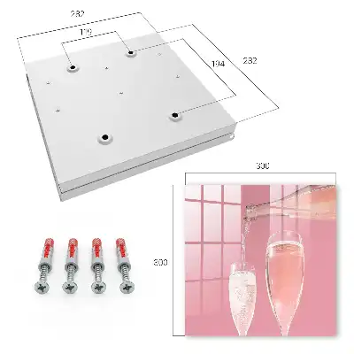 Verres à champagne sur fond rose