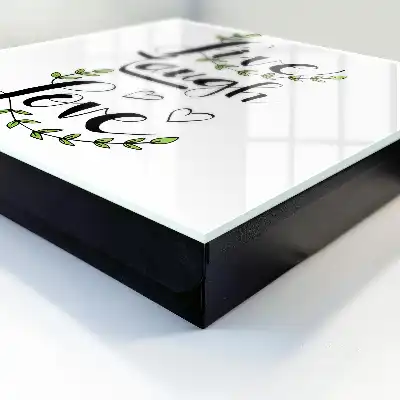Typographie positive avec des accents floraux