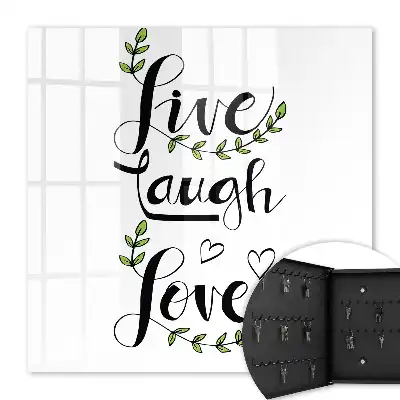 Typographie positive avec des accents floraux