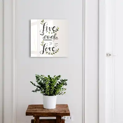 Typographie positive avec des accents floraux