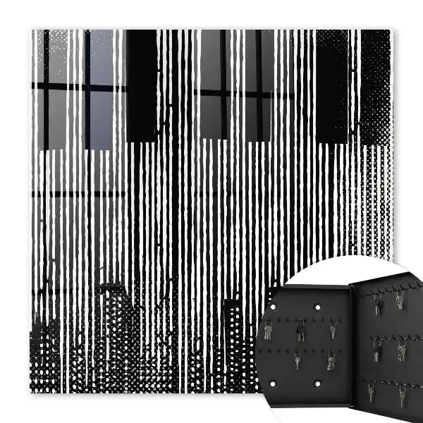 Lignes géométriques en noir et blanc