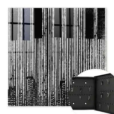 Lignes géométriques en noir et blanc