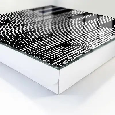 Lignes géométriques en noir et blanc