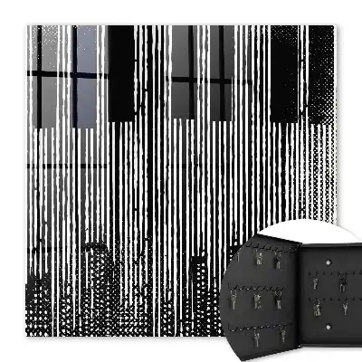 Lignes géométriques en noir et blanc