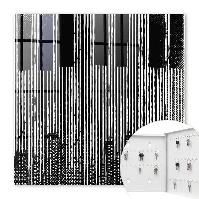 Lignes géométriques en noir et blanc