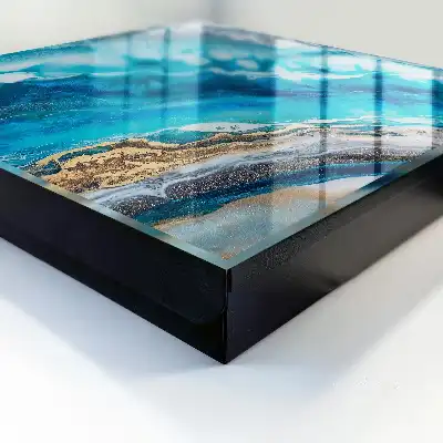 Motifs turquoise avec accents blancs
