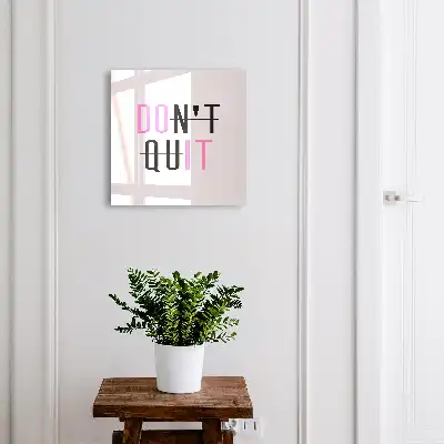 Une typographie motivante aux couleurs contrastées